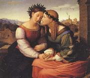 Friedrich overbeck Italia and Germania (mk45) France oil painting artist